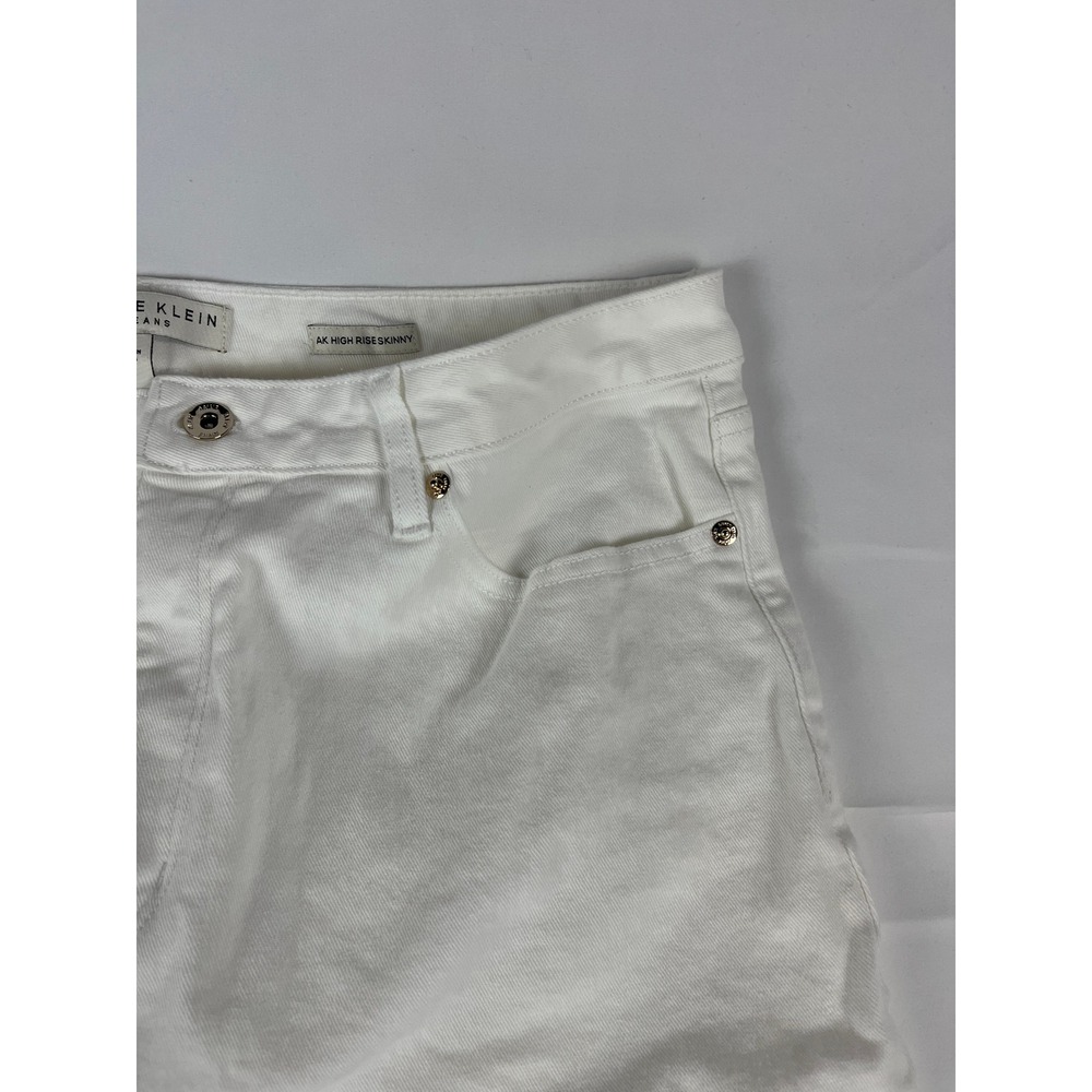 Anne Klein Jeans‎ AK High Rise Skinny White Women's Size 14 Jeans